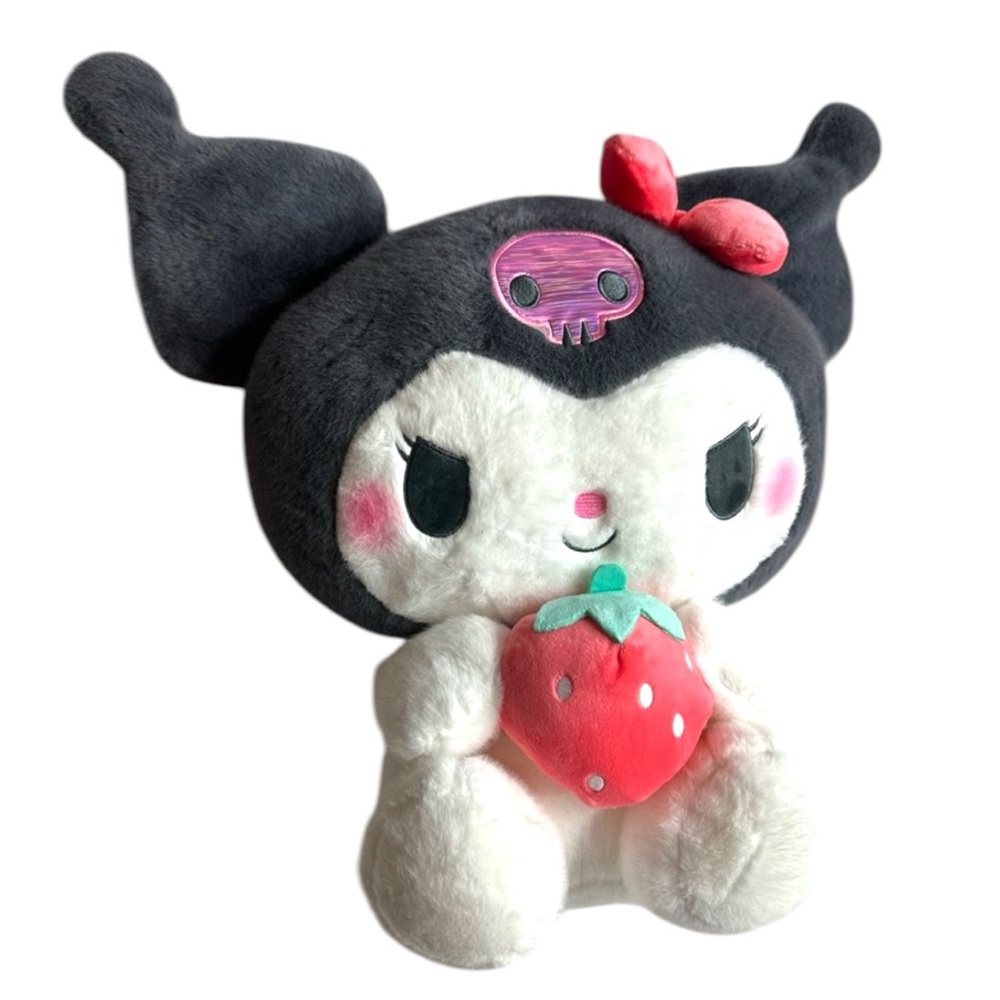 Sanrio Kuromi Holding Strawberry Plush - Picture 1 of 15